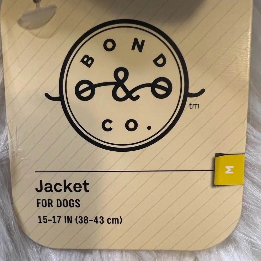 NWT Top Dawg Bomber Jacket with leash hole for dogs size M